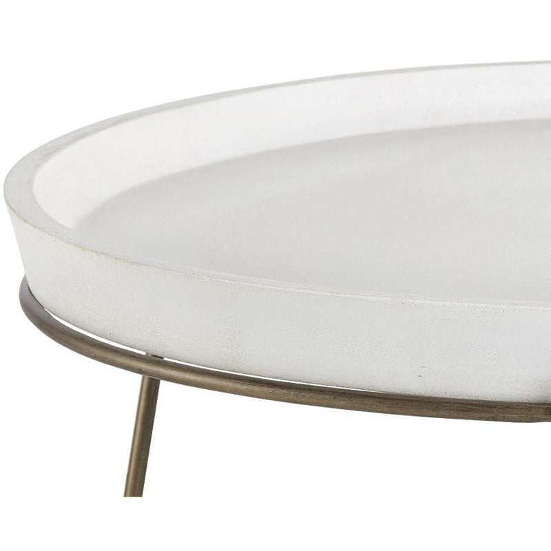 Romeo Coffee Table | Antique Brass & Ivory