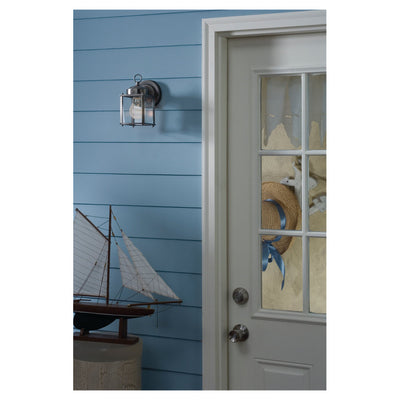 New Castle Wall Lantern | Small Clear Antique Bronze