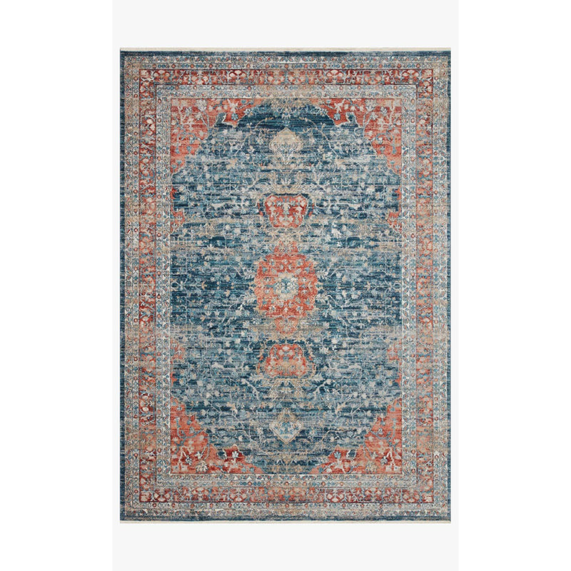 Elise Rug 05 | Magnolia Home by Joanna Gaines x Loloi | Navy / Red
