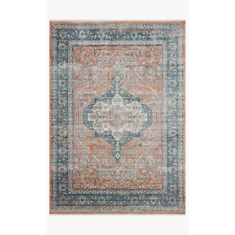 Elise Rug 01 | Magnolia Home by Joanna Gaines x Loloi | Coral / Blue