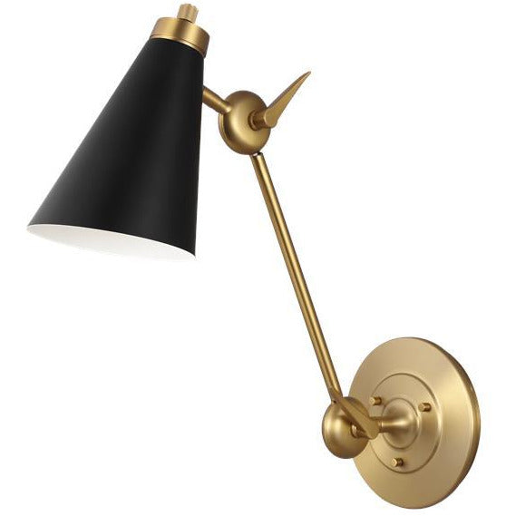 Signoret Library Wall Sconce | Burnished Brass