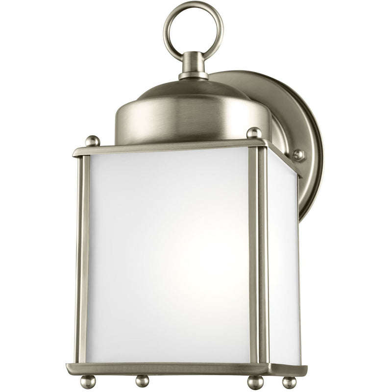 New Castle Wall Lantern (Small) | Opal Brushed Nickel