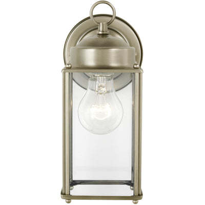 New Castle Wall Lantern (Large) | Clear Brushed Nickel