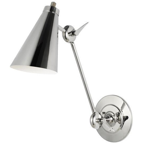Signoret Library Wall Sconce | Polished Nickel