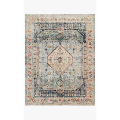 Graham Rug 03 | Magnolia Home by Joanna Gaines x Loloi | Blue / Antique Ivory
