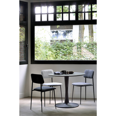 Torsion Round Dining Table | Black Oak | Floor Model