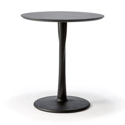 Torsion Dining Table | Round Black Oak