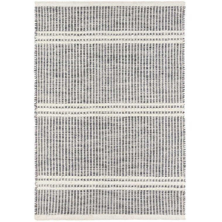 Malta Grey Woven Wool Rug