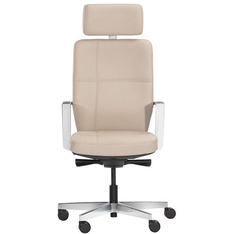 Denis Office Chair | Cream Leather