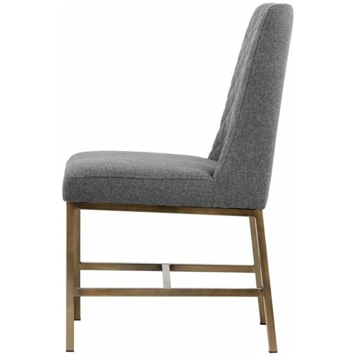 Leah Dining Chair | Dark Grey (Set of 2)